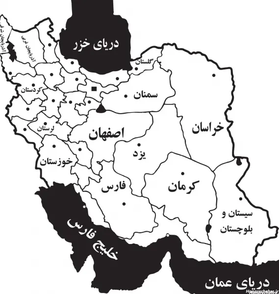  عکس نقشه ایران جدید