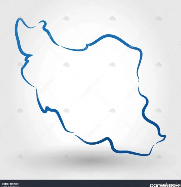 عکس نقشه ایران خالی
