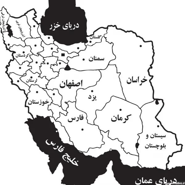  عکس نقشه ایران خالی