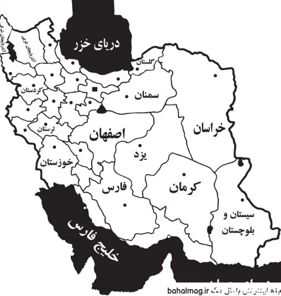  عکس نقشه ایران بدون نوشته
