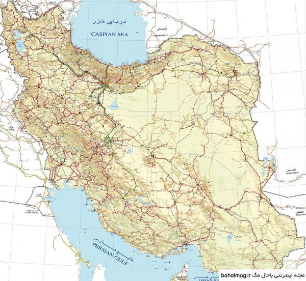  عکس نقشه ایران با مراکز استان ها