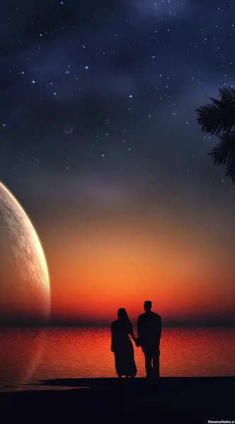  بک گراند مشکی عاشقانه