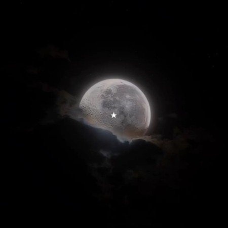  بک گراند ماه و ستاره