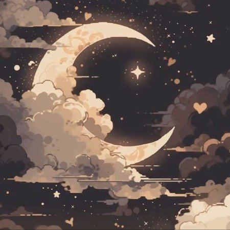  بک گراند ماه و ستاره