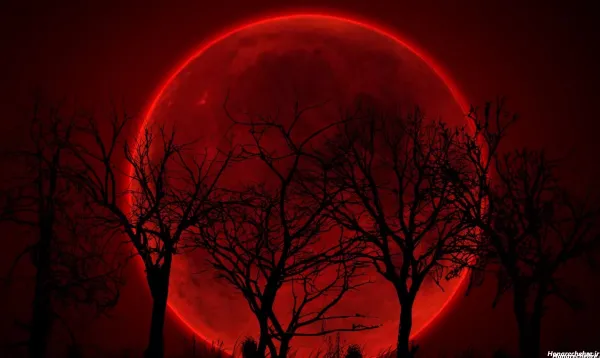  بک گراند ماه خونین