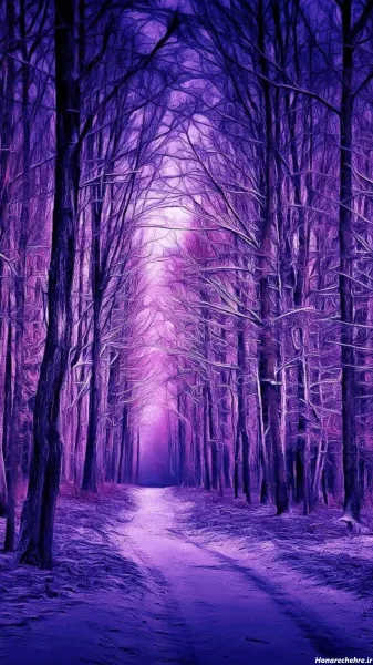 بک گراند فانتزی بنفش