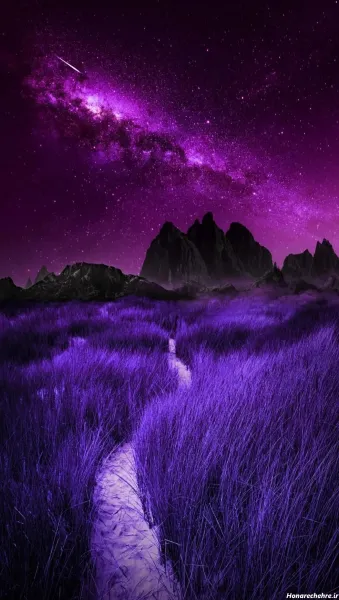  بک گراند فانتزی بنفش