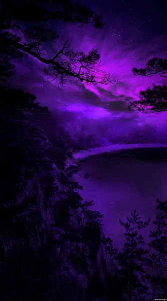  بک گراند فانتزی بنفش