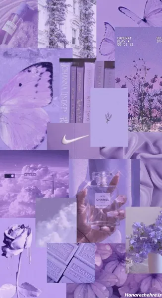  بک گراند فانتزی بنفش