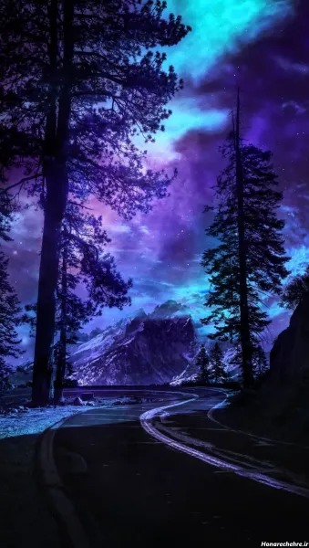  بک گراند فانتزی بنفش