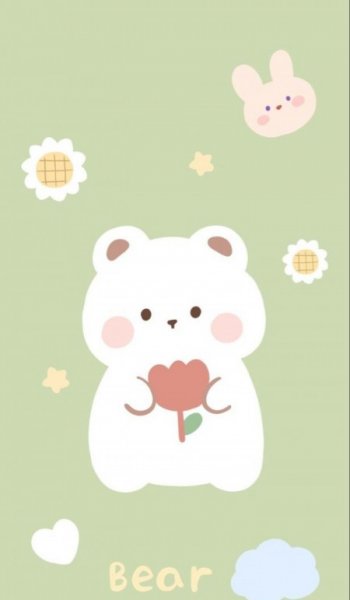  بک گراند سبز کیوت