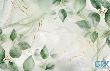  بک گراند سبز پاستیلی ساده