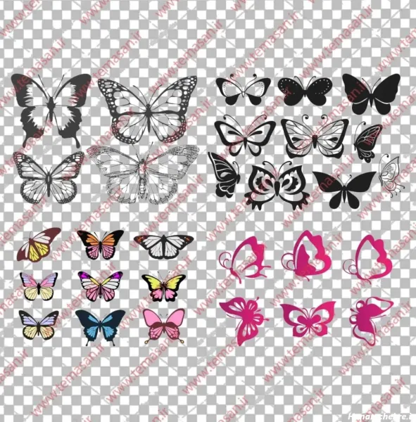  عکس پروانه فانتزی