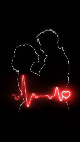  عکس زمینه مشکی عاشقانه