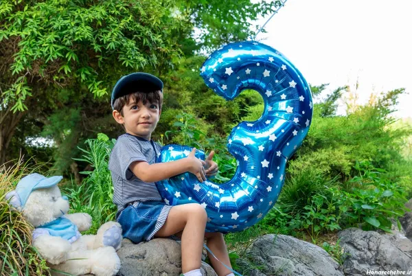  ژست عکس تولد دختر بچه در طبیعت