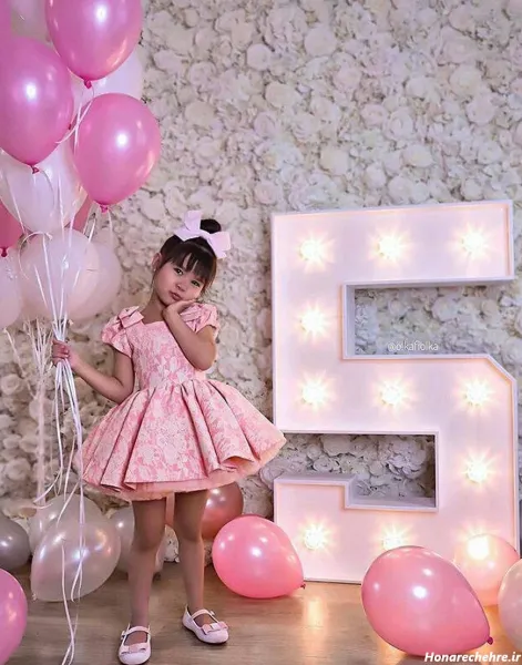  ژست عکس تولد دختر بچه در طبیعت