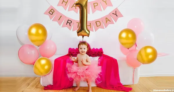  ژست عکس تولد دختر بچه در طبیعت