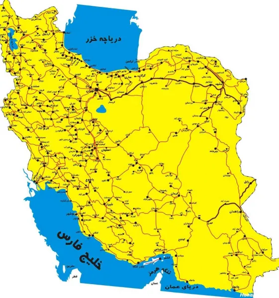دانلود عکس نقشه ایران با کیفیت بالا