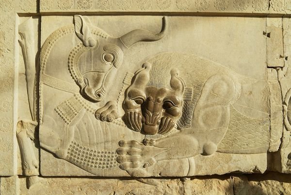  عکس تخت جمشید در زمان هخامنشیان