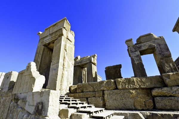  عکس تخت جمشید در زمان هخامنشیان