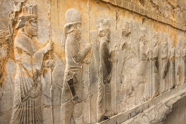  عکس تخت جمشید در زمان هخامنشیان