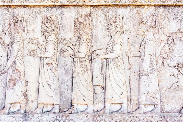  عکس تخت جمشید در زمان هخامنشیان