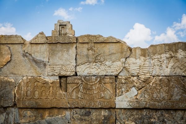  عکس تخت جمشید در زمان هخامنشیان