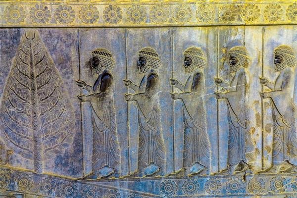  عکس تخت جمشید در زمان هخامنشیان