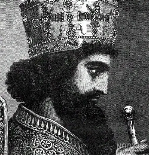 عکس واقعی کوروش کبیر و همسرش