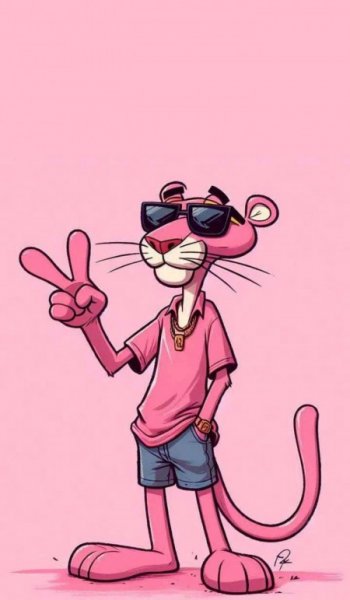  بک گراند پلنگی صورتی