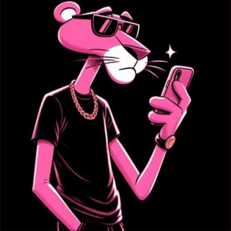  بک گراند پلنگی صورتی