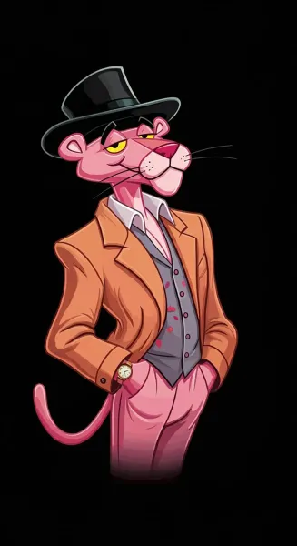 عکس پلنگ صورتی خفن برای پروفایل