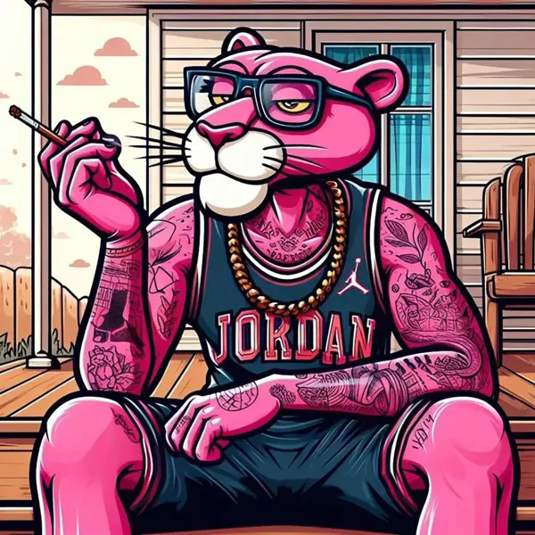 عکس پلنگ صورتی خفن برای پروفایل