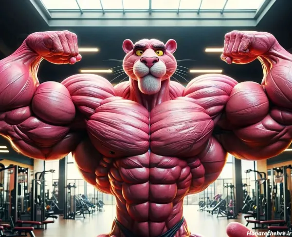  عکس پلنگ صورتی ترسناک