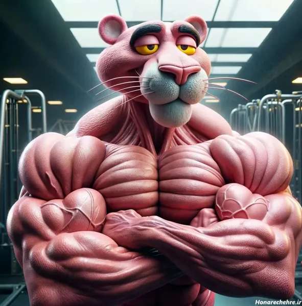  عکس پلنگ صورتی ترسناک