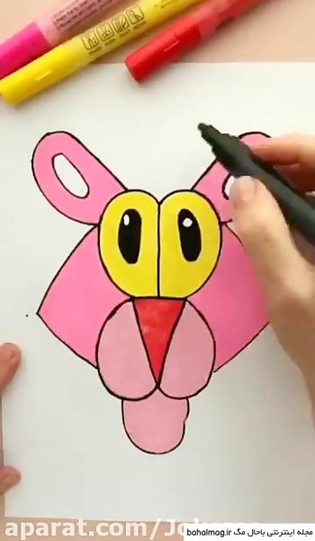  عکس پلنگ صورتی برای نقاشی