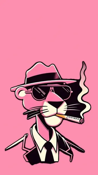  عکس پلنگ صورتی لاتی