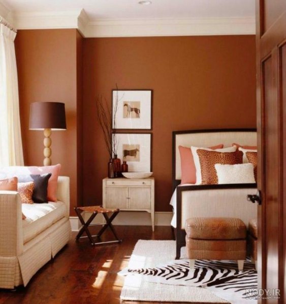  بک گراند قهوه ای روشن ساده