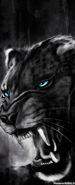  عکس پلنگ سیاه ترسناک