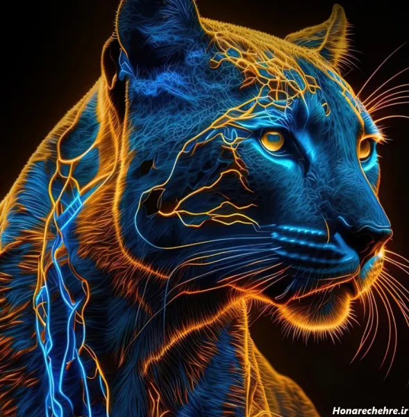  عکس پلنگ سیاه و سفید