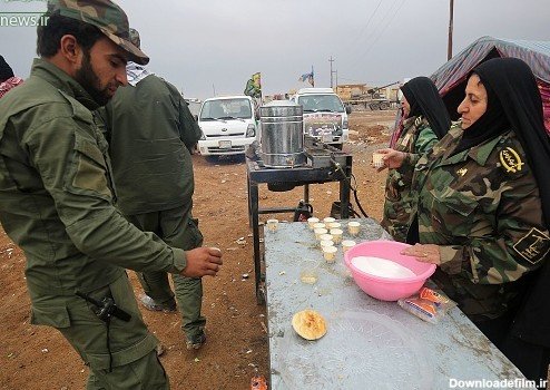 عکس دختر نظامی با حجاب