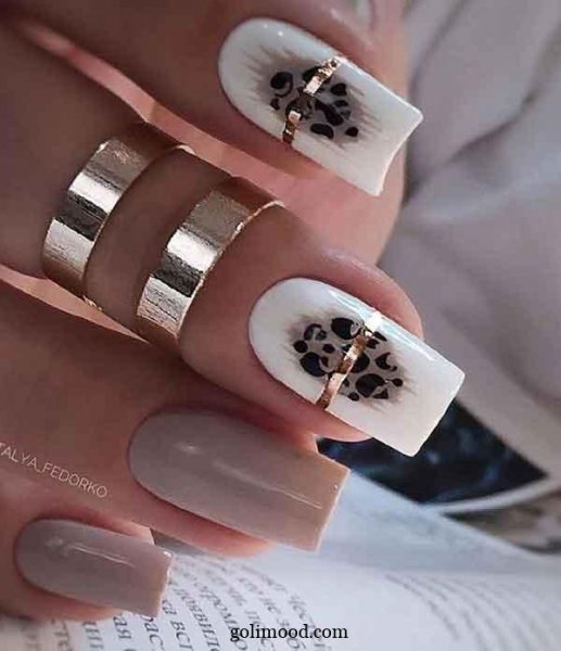  طرح ناخن پلنگی شیک