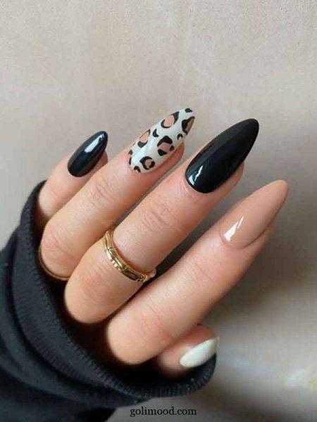  طرح ناخن پلنگی شیک