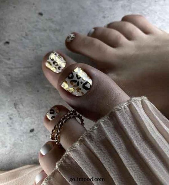  طرح ناخن پلنگی شیک