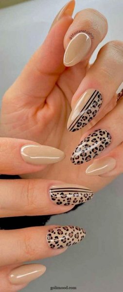  طرح ناخن پلنگی شیک