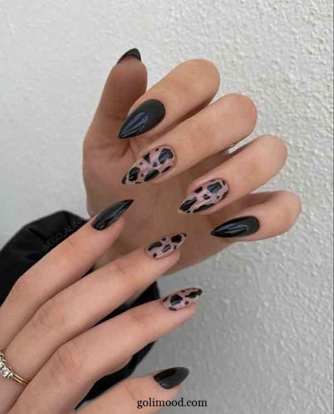  طرح ناخن پلنگی شیک