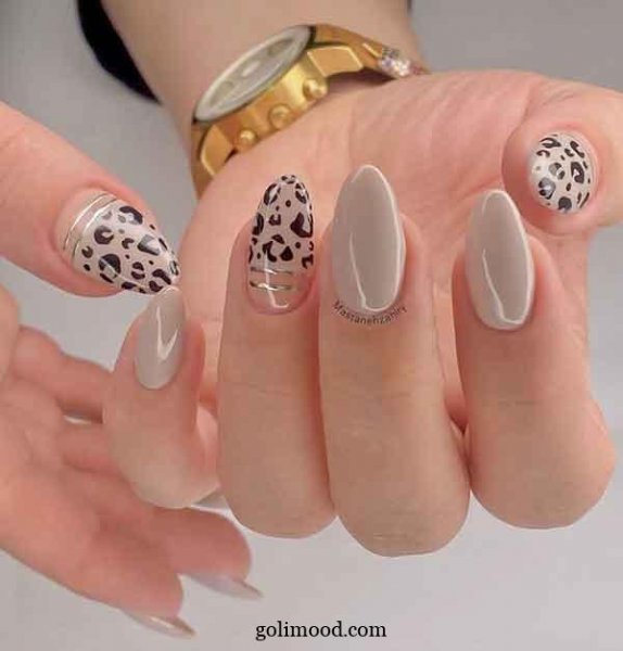  طرح ناخن پلنگی شیک