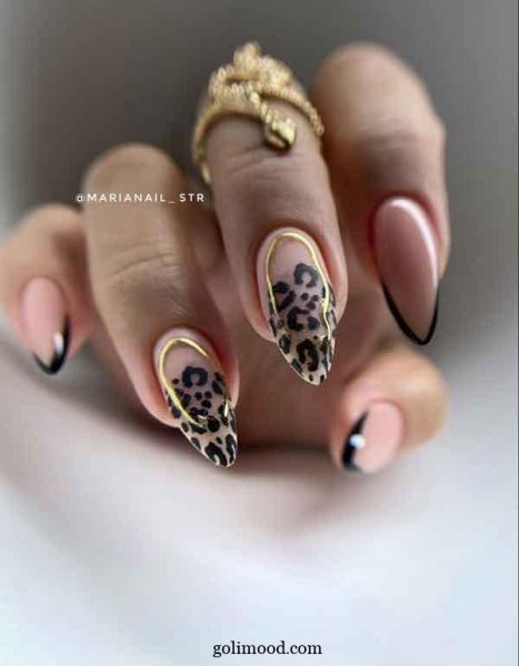  طرح ناخن پلنگی شیک
