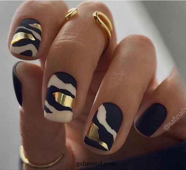  طرح ناخن پلنگی شیک