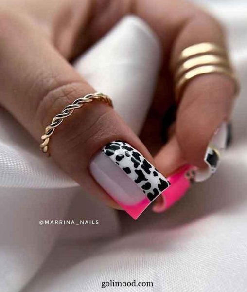  طرح ناخن پلنگی شیک